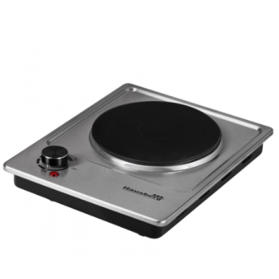 Plita electrica Inox Hausberg HB-546, 1500 W, 1 arzator - termostat