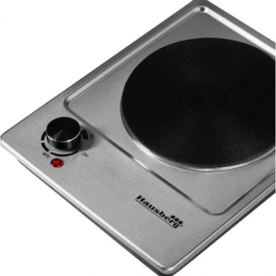 Plita electrica Inox Hausberg HB-546, 1500 W, 1 arzator - termostat