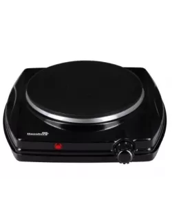 Plita electrica Hausberg HB-519NG, Negru, 1 arzator, Putere 1500W - Termostat