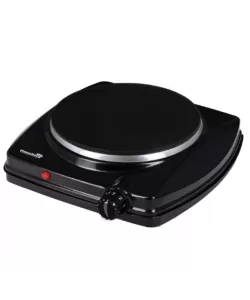 Plita electrica Hausberg HB-519NG, Negru, 1 arzator, Putere 1500W - Termostat