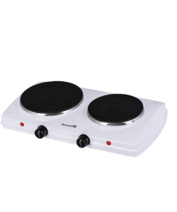 Plita Electrica Hausberg HB-520AB, 2500W ,Dotata cu 2 Butoane a Temperaturii - Alb