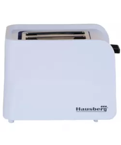 Prajitor de paine Hausberg HB-195NG, 750 W, 2 felii, functie decongelare, functie reincalzire, 6 trepte putere - alb/negru Prajitor de paine Hausberg HB-195NG, 750 W, 2 felii, functie decongelare, functie reincalzire, 6 trepte putere - alb/negru
