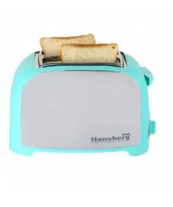 Prajitor paine 2 felii Hausberg, HB-190BL, 750W, declansare automata - Bleu Prajitor paine 2 felii Hausberg, HB-190BL, 750W, declansare automata - Bleu
