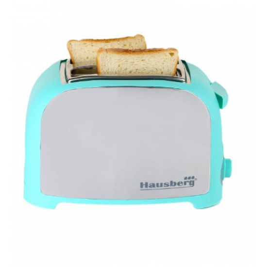 Prajitor paine 2 felii Hausberg, HB-190BL, 750W, declansare automata - Bleu