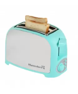 Prajitor paine 2 felii Hausberg, HB-190BL, 750W, declansare automata - Bleu Prajitor paine 2 felii Hausberg, HB-190BL, 750W, declansare automata - Bleu