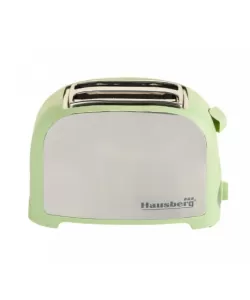 Prajitor paine 2 felii Hausberg, HB-190VR, 750W, declansare automata - Verde Prajitor paine 2 felii Hausberg, HB-190VR, 750W, declansare automata - Verde