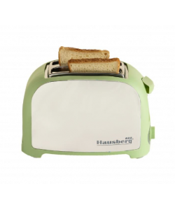 Prajitor paine 2 felii Hausberg, HB-190VR, 750W, declansare automata - Verde