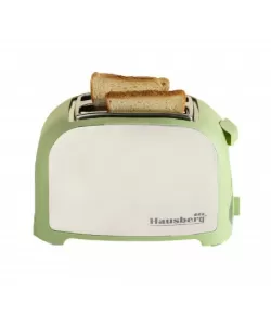 Prajitor paine 2 felii Hausberg, HB-190VR, 750W, declansare automata - Verde Prajitor paine 2 felii Hausberg, HB-190VR, 750W, declansare automata - Verde