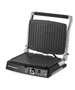 Grill electric Hausberg HB633RS, 2000-2200 W, placi antiaderente, suprafata de gatire 30x24.5 cm, termostat - Rosu Grill electric Hausberg HB633RS, 2000-2200 W, placi antiaderente, suprafata de gatire 30x24.5 cm, termostat - Rosu