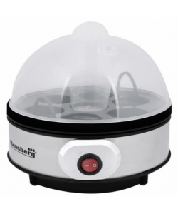 Fierbator Electric pentru Oua , 350 W, Capacitate 7 Oua, Cronometru, Inox + Plastic - Hausberg HB2215