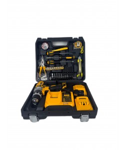 Bormasina - Autofiletanta cu percutie Top Helper, 36V, 8 Ah, trusa 26 accesorii, 2 acumulatori