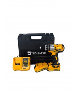 Bormasina - Autofiletanta cu percutie Top Helper, 36V, 8 Ah, trusa 26 accesorii, 2 acumulatori