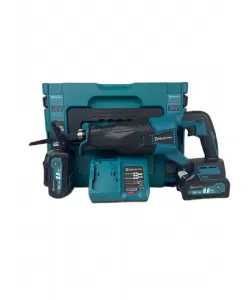 Fierastrau sabie Top Helper, cu 2 acumulatori, 36v 8Ah, 3 panze, albastru Fierastrau sabie Top Helper, cu 2 acumulatori, 36v 8Ah, 3 panze, albastru