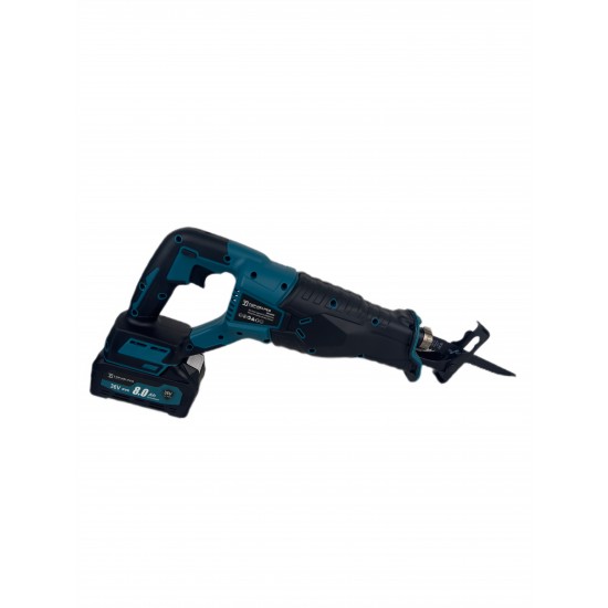 Fierastrau sabie Top Helper, cu 2 acumulatori, 36v 8Ah, 3 panze, albastru