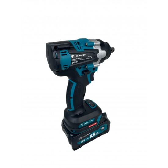 Trusa Top Helper Masina cu Impact + Polizor Unghiular 36V, 8Ah, cu 2 Acumulatori