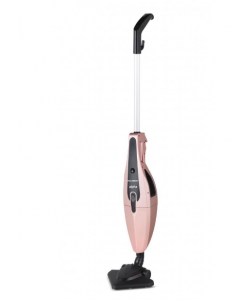 Aspirator vertical 2 in 1 - Hausberg Alpha HB-2825RG, Putere 800W, Fara sac, capacitate de 2 L - Roz/Gold