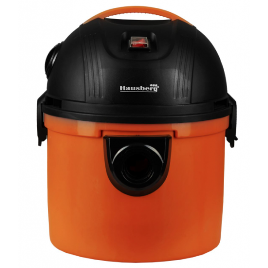 Aspirator cu aspiratie umeda si uscata Hausberg HB-2095PO, 1200 W, Capacitate mare 15 L - Portocaliu/Negru