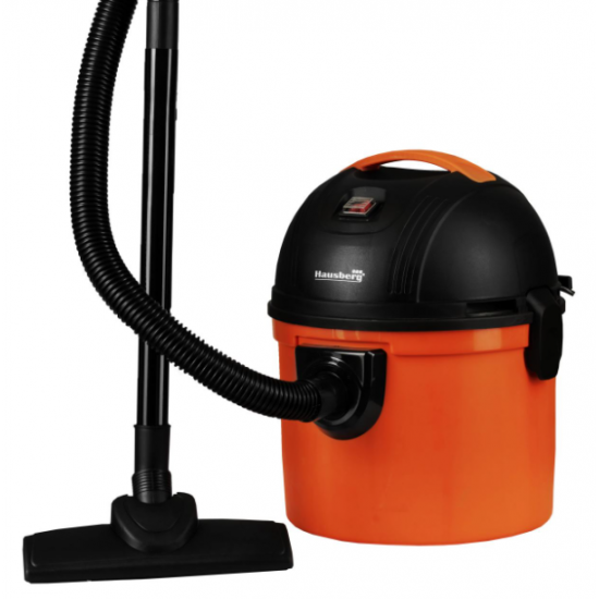 Aspirator cu aspiratie umeda si uscata Hausberg HB-2095PO, 1200 W, Capacitate mare 15 L - Portocaliu/Negru