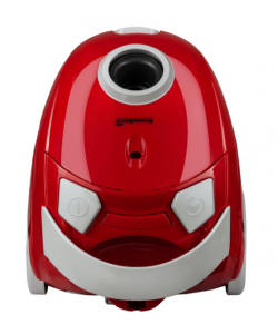 Aspirator cu sac panza Hausberg HB2080RS, 700W, Capacitate 1.5L - Rosu/Gri