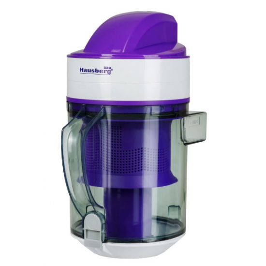 Aspirator fara sac Hausberg HB-2060 Cyclone Vacuum Cleaner, 3L, 1400W, 85dB - Alb/Mov