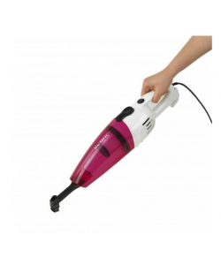 Aspirator vertical - Hausberg HB-2025RS, Putere 600W, Fara sac, Recipient praf 0,5L - Roz