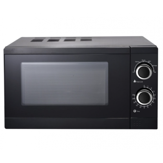 Cuptor cu microunde Hausberg HB8005NG, 20 L, 700 W, Mecanic - Negru