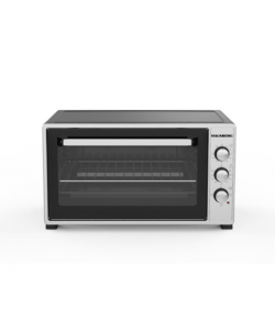 Cuptor electric Hausberg HB-9250NG, Capacitate 55 Litri, Putere 1400 W, Termostat - Gri/Negru