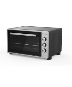 Cuptor electric Hausberg HB-9250NG, Capacitate 55 Litri, Putere 1400 W, Termostat - Gri/Negru