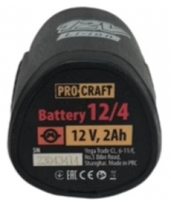 Acumulator Li-Ion 12V, 2 Ah, Procraft