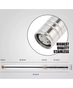 Kit Hidrofor 50L cu Pompa submersibila Zinith Italy - 4STM508, 1.65W, 100m, 200 l/min, 1 tol (25mm) 