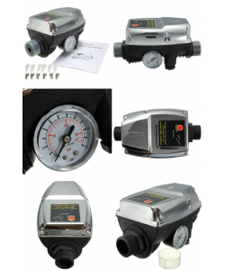 Kit hidrofor electronic cu pompa submersibila Zinith Italiy - 4STM211, 1.3 Kw, refulare 128m, Presostat electronic automat LPC-4