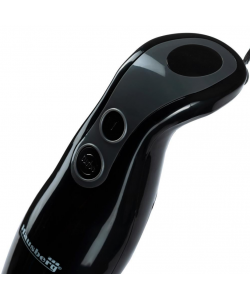 Blender de mana Hausberg HB-7672NG, 300 W, Lama din otel inoxidabil,Tija de otel inoxidabil, 2 viteze - Negru 