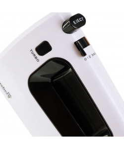 Mixer de mana Hausberg HB-4120NG, 300W ,5 viteze, Functie Turbo, Teluri si carlige metalice - Negru /Alb