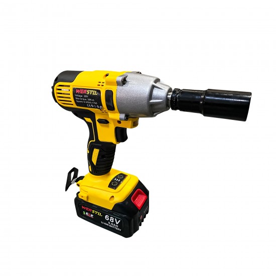 Bormasina de impact Werstil cu 2 acumulatori 68V 5Ah