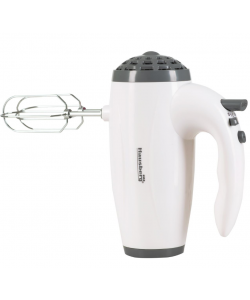 Mixer de mana Hausberg HB-4119AB, 5 viteze, putere 300W, motor de cupru - Alb