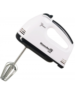 Mixer de mana, Hausberg HB-4112, Negru, 250 W - 7 viteze