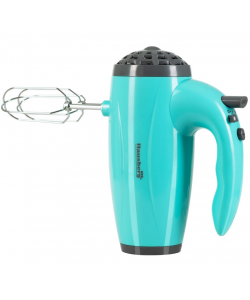 Mixer de mana Hausberg HB-4119BL, 5 viteze, putere 300W, motor de cupru - Bleu