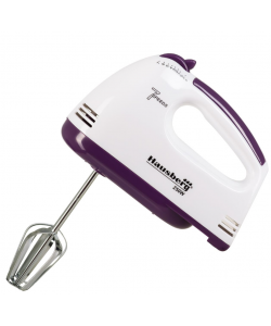 Mixer de mana - Hausberg HB-4112MV, Alb/Mov, 250 W, 7 - viteze