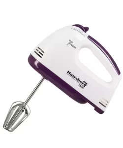 Mixer de mana - Hausberg HB-4112MV, Alb/Mov, 250 W, 7 - viteze Mixer de mana - Hausberg HB-4112MV, Alb/Mov, 250 W, 7 - viteze