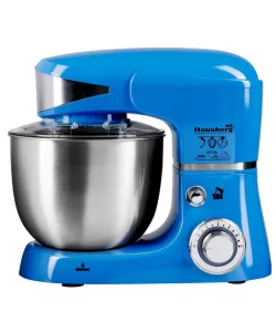 Mixer planetar cu bol din inox Hausberg HB-7620BL, 1000 W, 6 trepte, 5 L - Albastru Mixer planetar cu bol din inox Hausberg HB-7620BL, 1000 W, 6 trepte, 5 L - Albastru