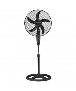 Ventilator cu picior HAUSBERG HB-5860NG, 55W, 3 viteze, diametru 46 cm, temporizator, negru