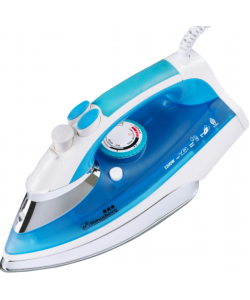 Fier de calcat Hausberg HB-7806BL, talpa ceramica, jet de abur 16,7g/min, abur pe verticala 25g/min, sistem antipicurare, sistem autocuratare 2200W