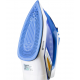 Fier de calcat Hausberg HB-7880BL, 2300W, Talpa cu invelis ceramic, rezervor apa 400ml - Alb/Albastru