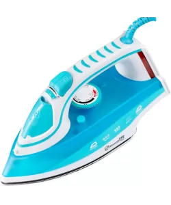 Fier de calcat Hausberg HB-7831BL, Talpa Inox, 2200 W, 0.4 l - Alb/Albastru