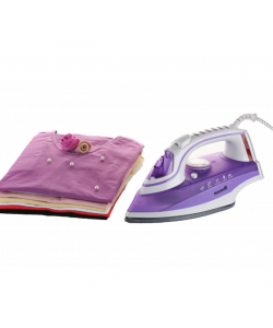 Fier de calcat, HAUSBERG HB-7875MV, 220-240V- 50/60 HZ 2000-2300 W - Alb/Mov