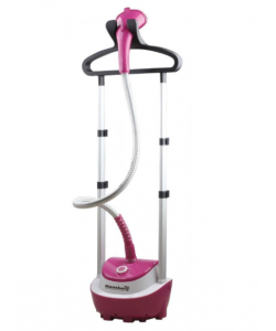 Aparat de calcat vertical cu aburi - Hausberg HB-7890RZ, 1600 W, 1.5 L -Roz