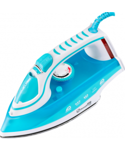 Fier de calcat Hausberg - HB-7801BL, talpa ceramica, jet de abur 17g/min, abur pe verticala 25g/min, sistem antipicurare, sistem autocuratare, 2200W