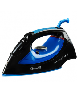 Fier de calcat Hausberg - HB-7802BL, talpa ceramica, jet de abur 12g/min, abur pe verticala 25g/min, sistem antipicurare, sistem autocuratare, 2200W