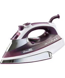 Fier de calcat - Hausberg HB-7806MV, talpa ceramica, jet de abur 16,7g/min, abur pe verticala 25g/min, sistem antipicurare, sistem autocuratare 2200W