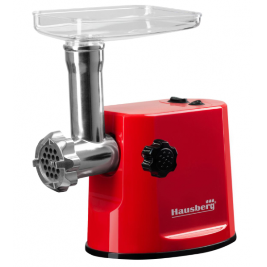 Masina de tocat carne Hausberg HB-3415RS,1200W,1Kg/min - Rosu